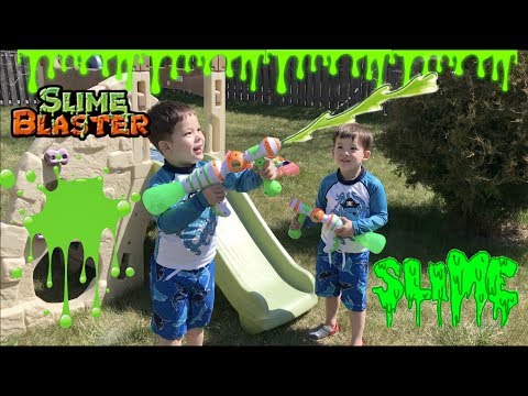 SLIME BLASTER Nerf Gun !! Super Easy and Fun Slime !! Slime War !! Nerf War!