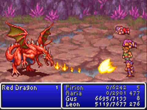 Final Fantasy II (GBA) Boss 19: Red Dragon
