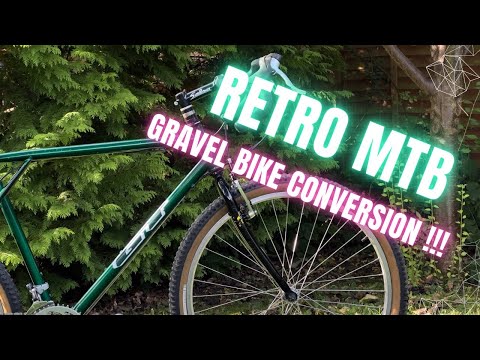 Retro MTB Gravel Bike Conversion - Awesome GT custom build