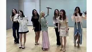 SNSD singing "Complete" at the practice room