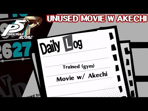 Unused going to the Movie with Akechi & Takemi - Persona 5 Royal