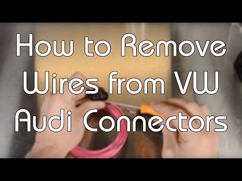 How to Remove Wires from VW Audi Connectors