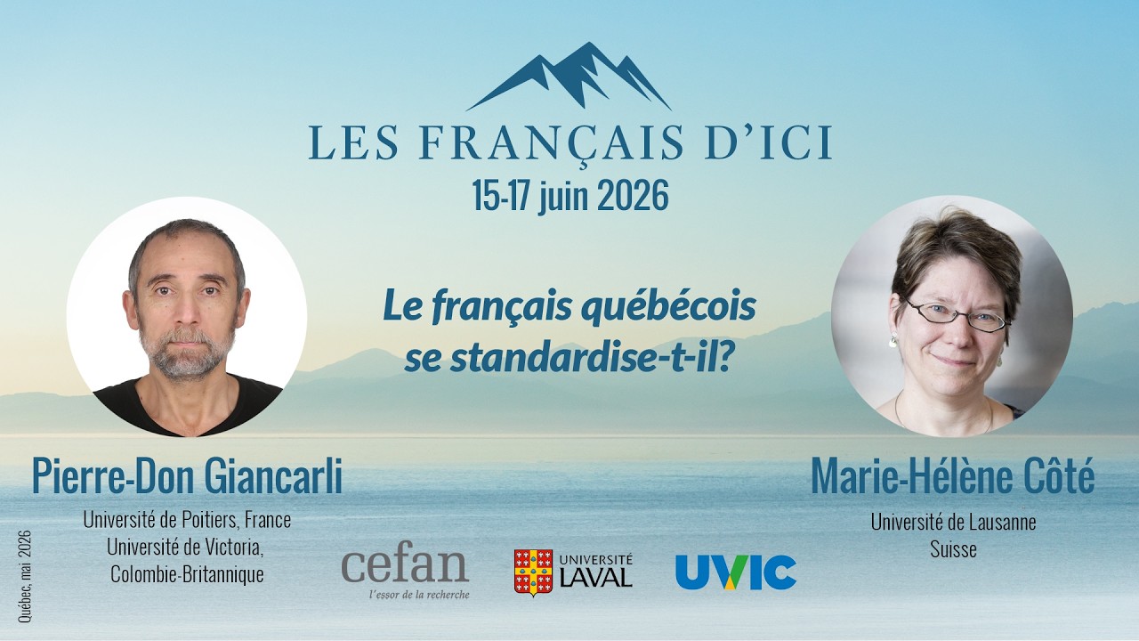 Le français québécois se standardise-t-il? Marie-Hélène Côté, Université de Lausanne, Suisse.