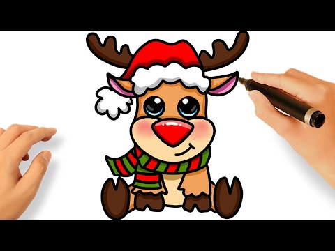 COMMENT DESSINER UN RENNE DE NOËL