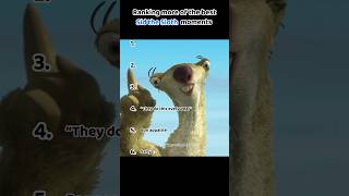 Ranking some more of the best Sid the sloth moments