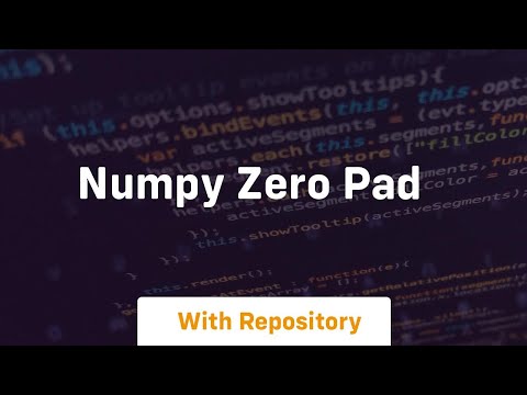 Numpy Zero Pad