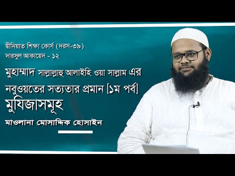 মুহাম্মদ সা. এর নবুওতের সত্যতার প্রমাণ : ১ম পর্ব ( মুজিযাসমূহ ) মাওলানা মোসাদ্দিক হোসাইন