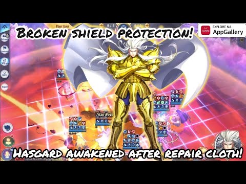 Saint Seiya: Awakening (KOTZ) - Hasgard Awakened After Repair Cloth! Broken Shield Protection!