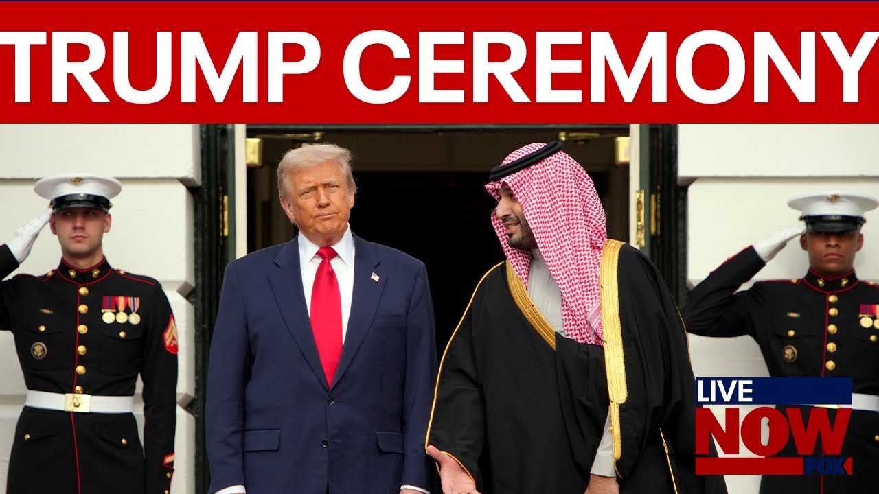 Trump greets Saudi Crown Prince