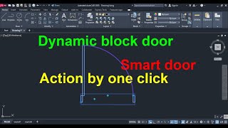 How to create dynamic block door in AutoCAD 2023
