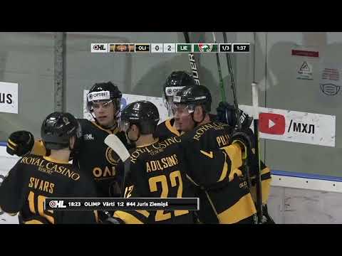 Optibet hokeja līga: HK Olimp/Venta 2002 - HK Liepāja. Spēles labākie momenti (22.01.2022)