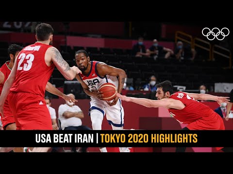 Team USA bounce back with a victory over Iran 🏀  | #Tokyo2020 Highlights