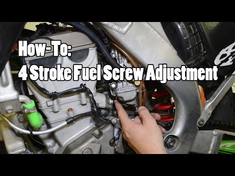 How-To: 4 Stroke MX Fuel Screw Adjustment YZF CRF KXF RMZ FCR Part 2 of 2