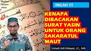 Download lagu Kenapa orang yang sedang sakaratul maut dibacakan surat yasin - Ustad Adi Hidayat, LC., MA mp3