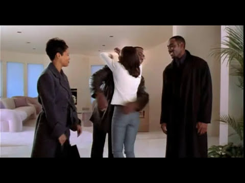 The Best Man trailer frame — wedding reception joy, Electric Slide set-piece