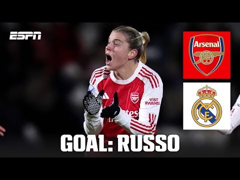GOAL! 2-1: Alessia Russo's brace puts Arsenal ahead vs. Real Madrid | UEFA Women’s Champions League