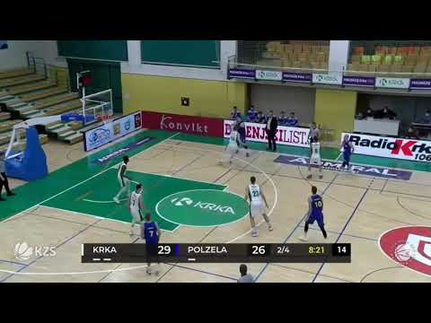 Jure Besedic with huge Dunk on Jurij Macura - Krka vs Polzela