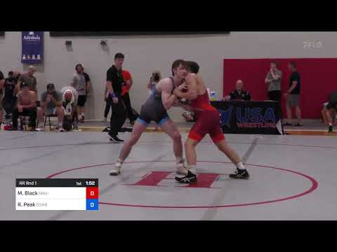 60 Kg Rr Rnd 1 - Max Black, NMU-National Training Center Vs Rhett Peak, Cowboy Wrestling Club 7826