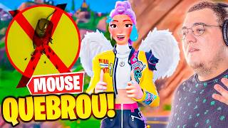 JOGUEI FORTNITE COM O MOUSE QUEBRADO 😱🖱️ FOI PIOR DO QUE EU IMAGINAVA
