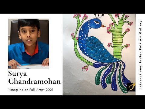 Indian Art Competition 2021, Surya Chandramohan, Ambassador,  International Indian Folk Art Gallery