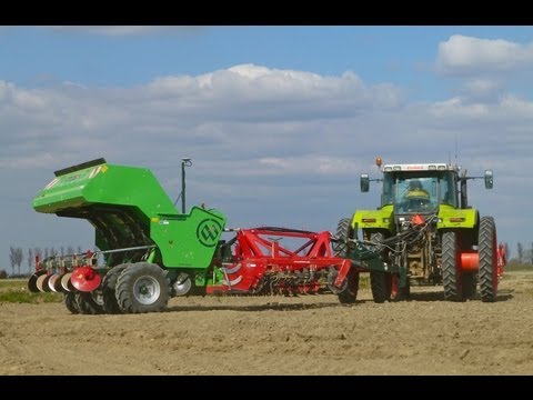 Planting potatoes with only mechanical tillage - Miedema CP 42P+ Smart-Float en Steketee
