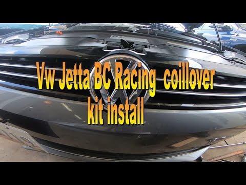 2013 vw jetta BC racing coilover kit install