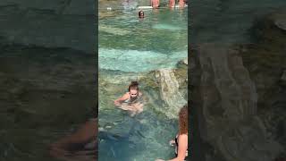 ☀️Magic Of The Cleopatra Pool Pamukkale Turkey -Hot Day⛱️ #pamukkale #cleopatra