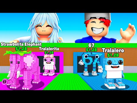 BOY ONLY vs GIRL ONLY Brainrots in Steal a Brainrot With My Crush!