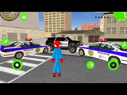 Policeman Detective Stickman Game Ep1 - Spider Police Officer On Duty - Android Gameplay HD
