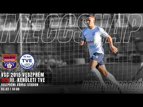 VSC 2015 Veszprém - III. kerületi TVE - bajnoki beharangozó