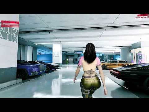 Cyberpunk 2077 E3 Graphics RTX First Mission Gameplay - 4K Ultra No Commentary