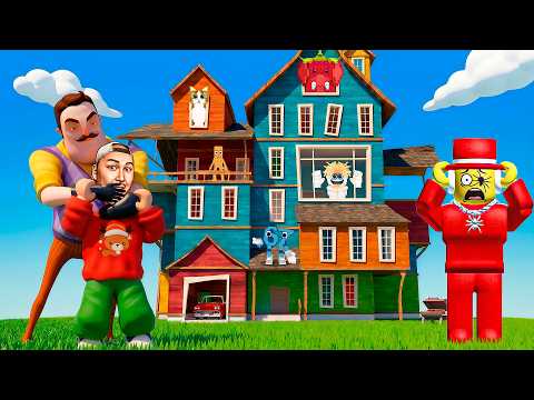 😱Сәлем Көрші Менің Брейнроттарымды Ұрлап Үйіне Қамап Тастады! Укради Брейнрот Роблокс