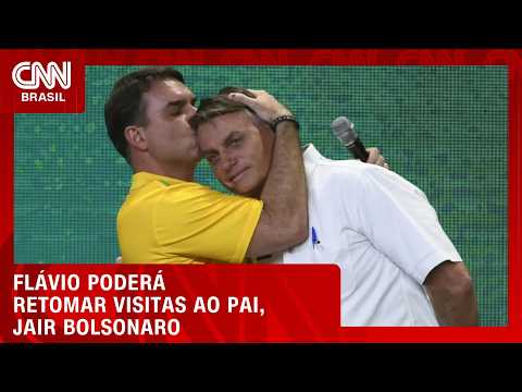 Defesa de Bolsonaro comunica Moraes sobre retomada de visitas de Flávio | CNN NOVO DIA