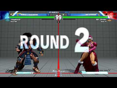 SFV: Noble|Vagabond vs 801Strider - CPTO North America 3 Top 8 - CPT2017