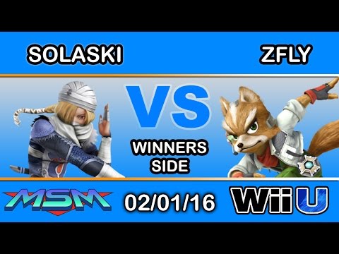 MSM 35 - Solaski (Sheik) Vs. Zfly (Fox) Winners Side - Smash Wii U