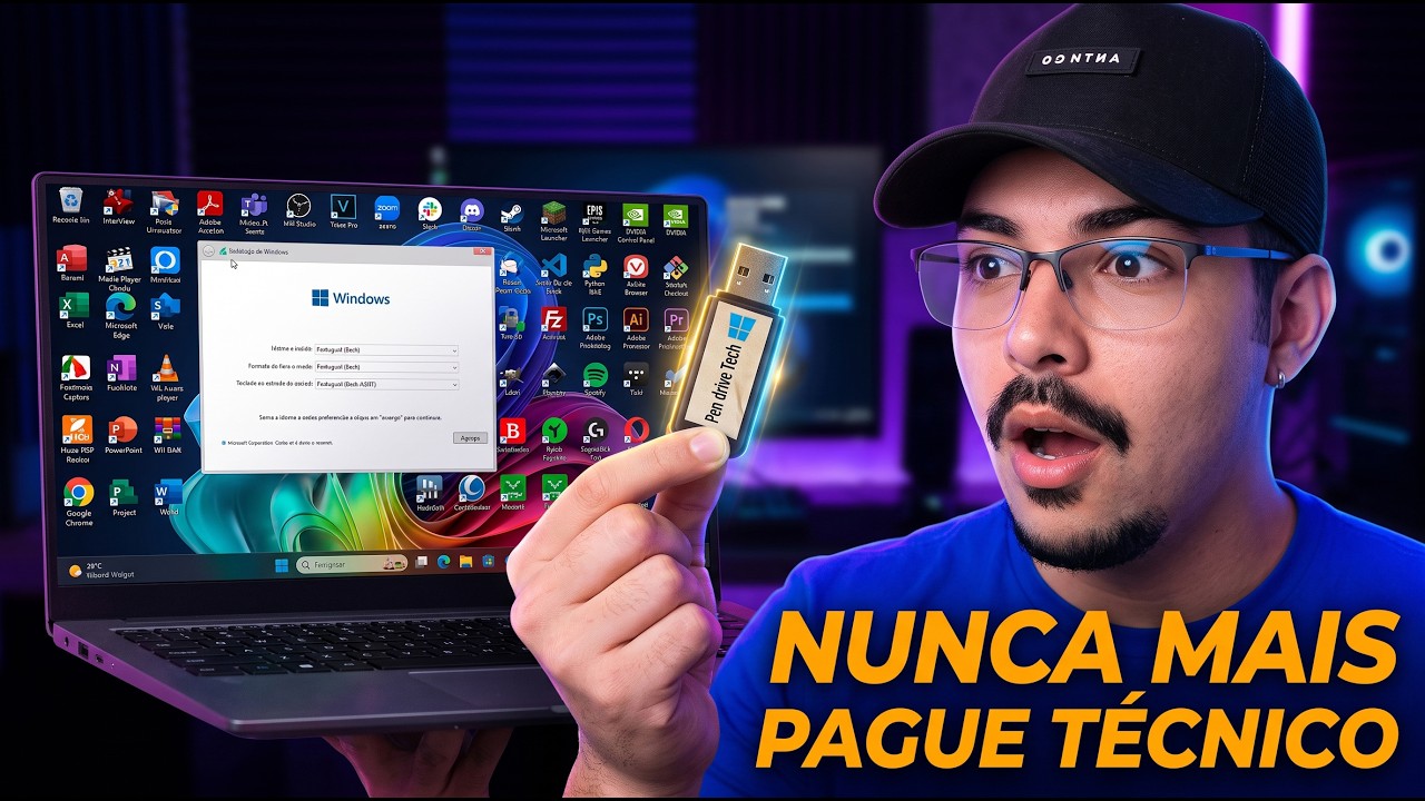Como Fazer o ÚNICO Pen Drive Bootável que Você Vai Precisar (WinPE TECH)
