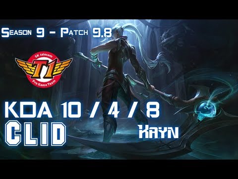 SKT T1 Clid KAYN vs HECARIM Jungle - Patch 9.8 KR Ranked