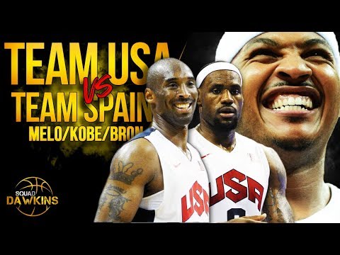 Melo, LeBron, Kobe, KD x 2012 Team USA DESTROY Spain | SQUADawkins