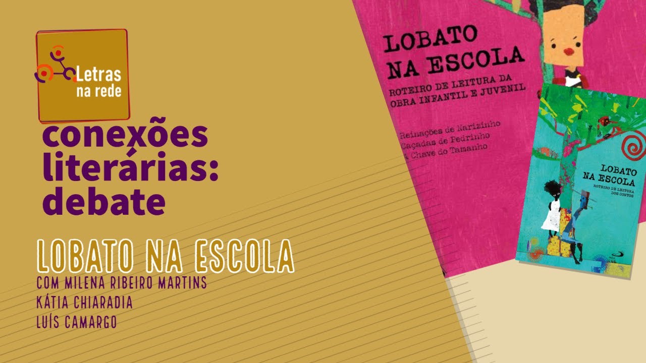 Lobato na escola, com Milena Ribeiro Martins, Kátia Chiaradia e Luís Camargo