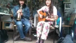 odetta and billy in the garden