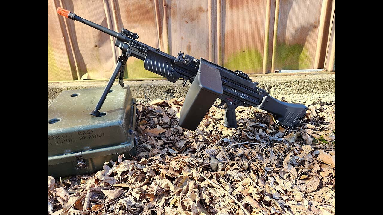 HK MG4 AEG Airsoft Machine Gun YouTube Video ID kV1lDzIOXHM