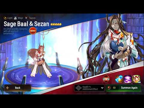 Epic Seven Pulling for Sage Baal and Sezan