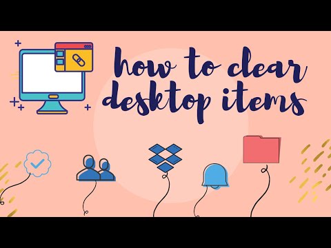 HOW TO CLEAR DESKTOP ITEMS WITHOUT DELETING THEM (EASY...