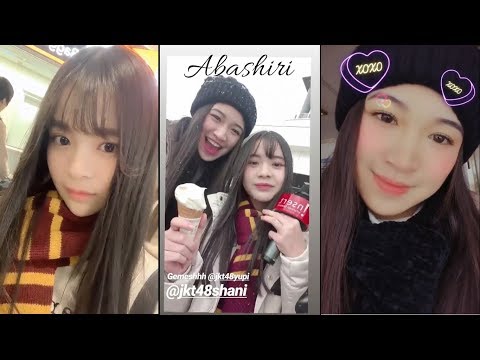 JKT48 Yupi & Shani Shooting di Hokkaido Day1