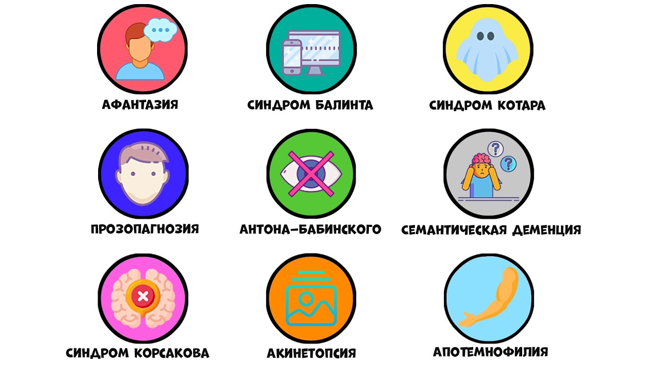 Все расстройства восприятия за 8 минут