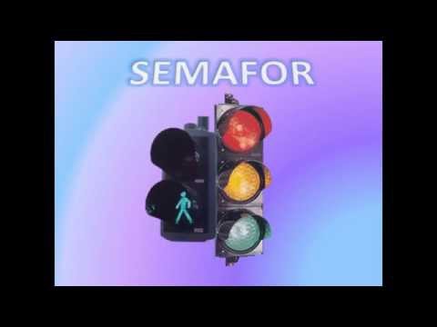 Semafor; čas je zelen čas je žut; saobraćajac to sam ja, dječija pjesma