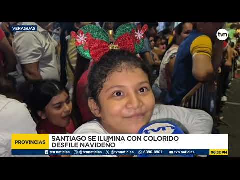 Paseo de Navidad en Santiago llena de alegría e ilusión a las familias de Veraguas