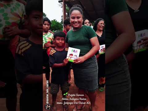 LINDO TRABALHO DO PROJETO SEMEAR, NA ALDEIA INDÍGENA BUEIRA MUNICÍPIO DE JENIPAPO DOS VIEIRA-MA 