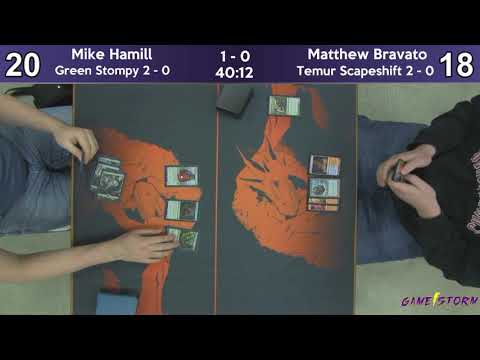 Mike Hamill (Green Stompy) vs Matthew Bravato (RUG Scapeshift) - Sunday Night Modern 2/10/19