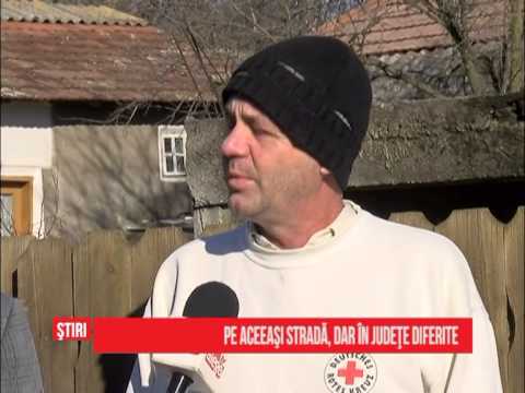 On the same street, but in different counties